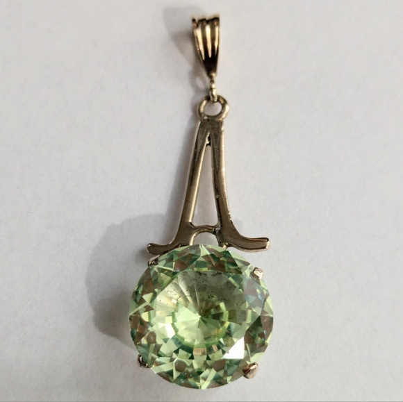 SOLD 14k Neon Spinel Pendant - Picture 2 of 9